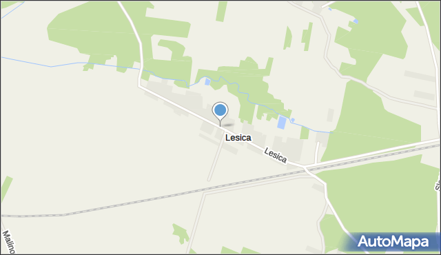 Lesica gmina Piekoszów, Lesica, mapa Lesica gmina Piekoszów