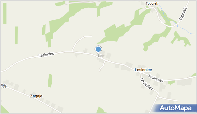 Lesieniec gmina Iwanowice, Lesieniec, mapa Lesieniec gmina Iwanowice