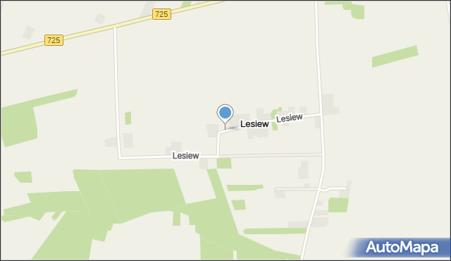 Lesiew, Lesiew, mapa Lesiew