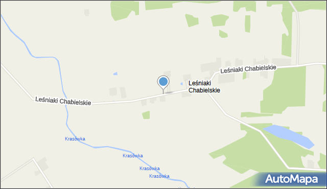 Leśniaki Chabielskie, Leśniaki Chabielskie, mapa Leśniaki Chabielskie