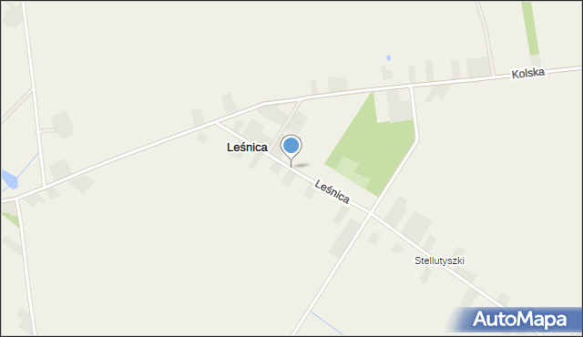 Leśnica gmina Koło, Leśnica, mapa Leśnica gmina Koło