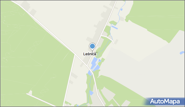 Leśnica gmina Małogoszcz, Leśnica, mapa Leśnica gmina Małogoszcz