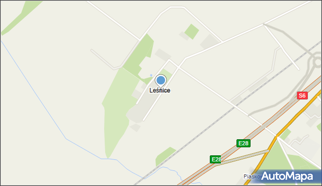 Leśnice, Leśnice, mapa Leśnice