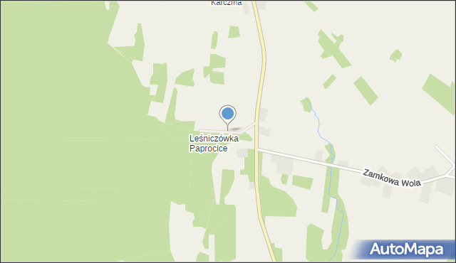 Leśniczówka Paprocice, Leśniczówka Paprocice, mapa Leśniczówka Paprocice