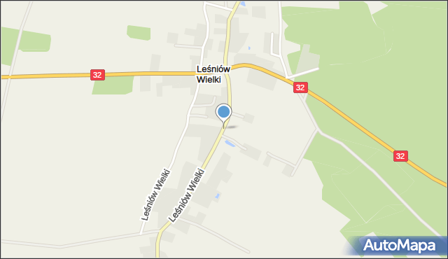 Leśniów Wielki, Leśniów Wielki, mapa Leśniów Wielki