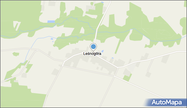 Leśnogóra, Leśnogóra, mapa Leśnogóra