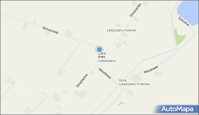 Leszczany-Kolonia, Leszczany-Kolonia, mapa Leszczany-Kolonia