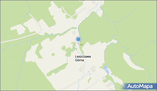 Leszczawa Górna, Leszczawa Górna, mapa Leszczawa Górna