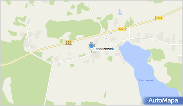 Leszczewek, Leszczewek, mapa Leszczewek