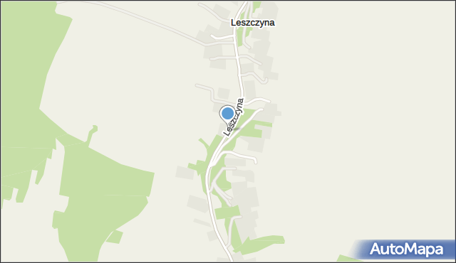 Leszczyna gmina Urzędów, Leszczyna, mapa Leszczyna gmina Urzędów