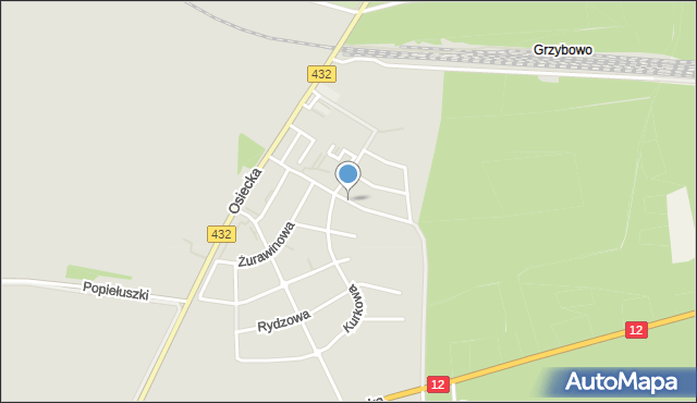 Leszno, Leszczynowa, mapa Leszno