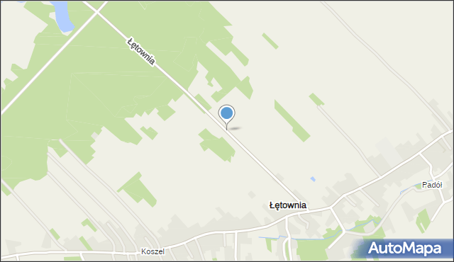 Łętownia gmina Nowa Sarzyna, Łętownia, mapa Łętownia gmina Nowa Sarzyna