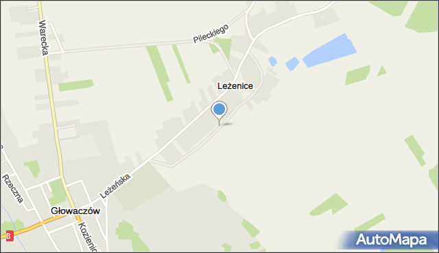 Leżenice, Leżenice, mapa Leżenice