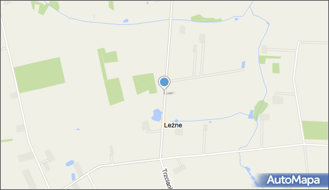 Leżne, Leżne, mapa Leżne