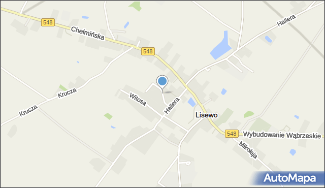 Lisewo powiat chełmiński, Łebińskiego Augustyna, ks., mapa Lisewo powiat chełmiński