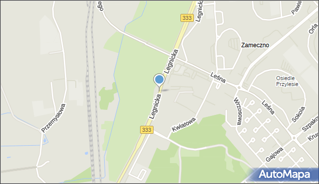 Lubin, Legnicka, mapa Lubin