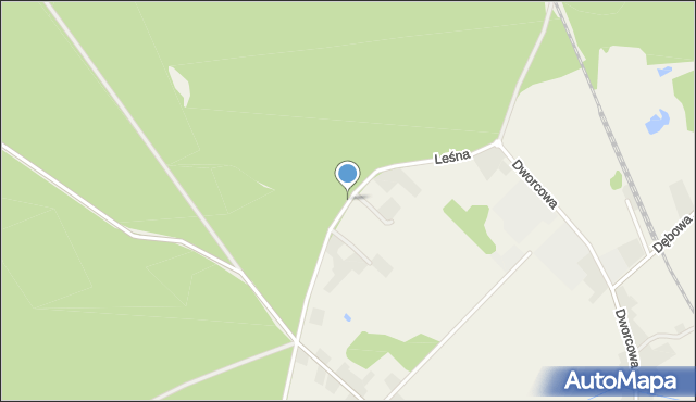 Lubiszyn, Leśna, mapa Lubiszyn