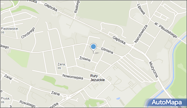 Lublin, Letnia, mapa Lublina