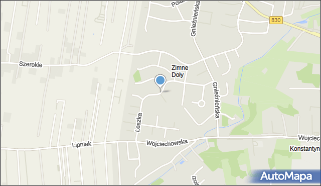 Lublin, Leszka, mapa Lublina