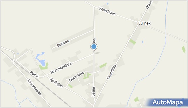 Lulinek, Leśna, mapa Lulinek