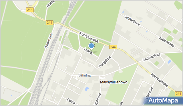 Maksymilianowo gmina Osielsko, Leśna, mapa Maksymilianowo gmina Osielsko