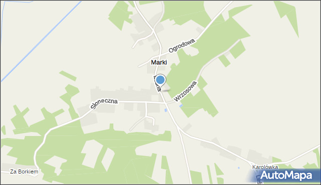 Marki gmina Baranów Sandomierski, Leśna, mapa Marki gmina Baranów Sandomierski