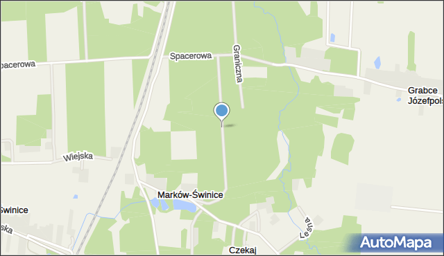 Marków-Świnice, Leśna, mapa Marków-Świnice