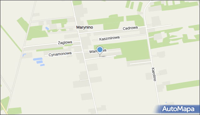 Marynino, Leszczynowa, mapa Marynino