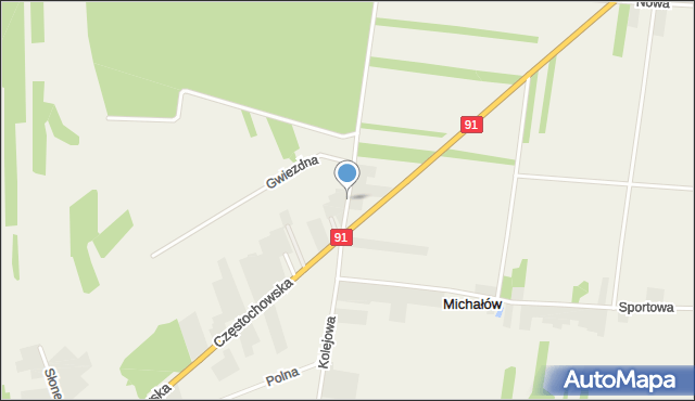 Michałów Rudnicki, Letniskowa, mapa Michałów Rudnicki