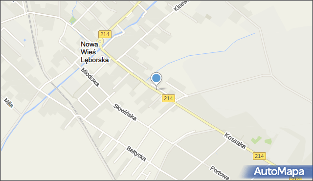 Nowa Wieś Lęborska, Lęborska, mapa Nowa Wieś Lęborska