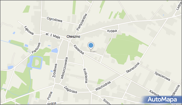 Oleszno gmina Krasocin, Lednicka, mapa Oleszno gmina Krasocin