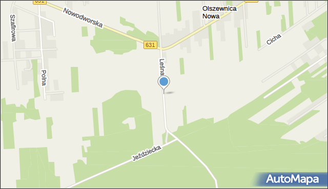 Olszewnica Nowa, Leśna, mapa Olszewnica Nowa