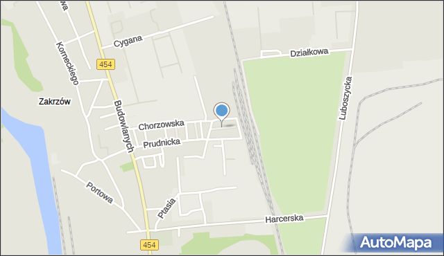 Opole, Leśnicka, mapa Opola