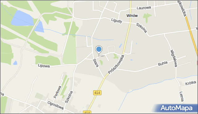 Opole, Leśne Wzgórze, mapa Opola