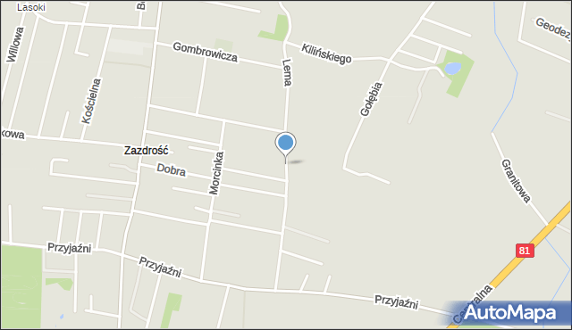 Orzesze powiat mikołowski, Lema Stanisława, mapa Orzesze powiat mikołowski