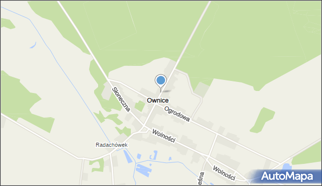 Ownice, Lemierzycka, mapa Ownice