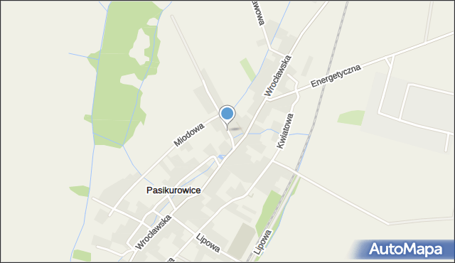 Pasikurowice, Leśna, mapa Pasikurowice