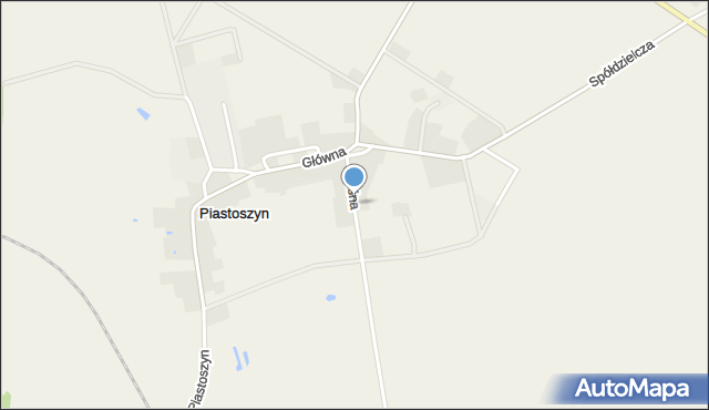 Piastoszyn, Leśna, mapa Piastoszyn