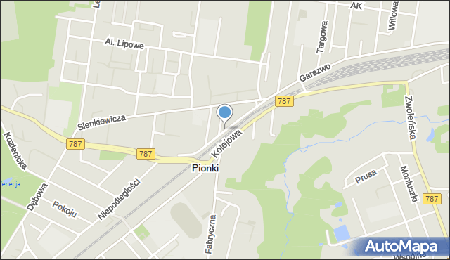 Pionki, Legionistów, mapa Pionki