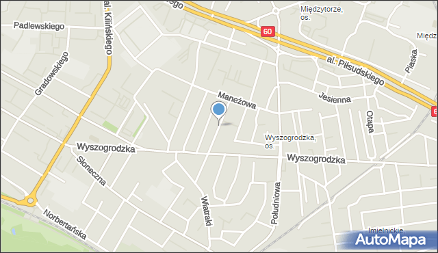 Płock, Lenartowicza Teofila Aleksandra, mapa Płock