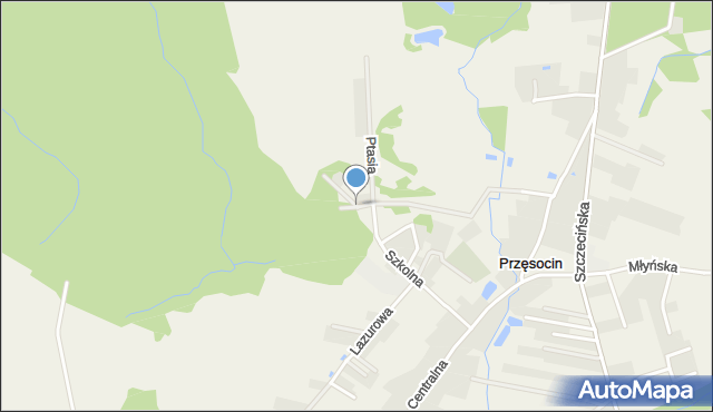 Przęsocin, Leśna, mapa Przęsocin