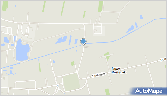 Radzyń Podlaski, Leśna, mapa Radzyń Podlaski