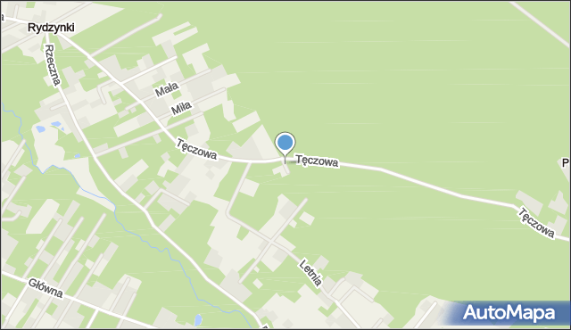 Rydzynki, Leśna, mapa Rydzynki