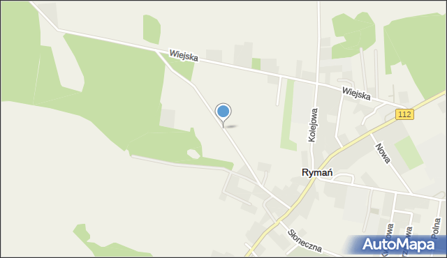 Rymań, Leśna, mapa Rymań