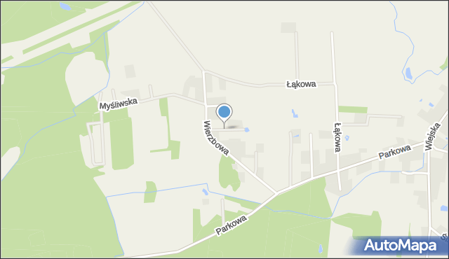 Santocko, Leszczynowa, mapa Santocko