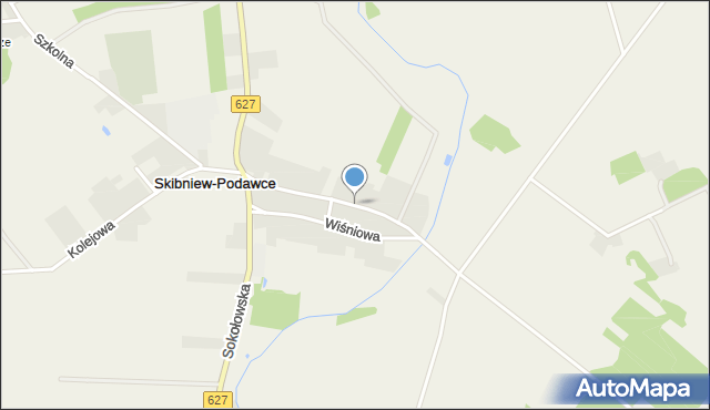 Skibniew-Podawce, Leśna, mapa Skibniew-Podawce