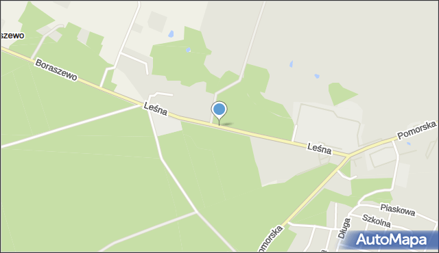 Skórcz, Leśna, mapa Skórcz