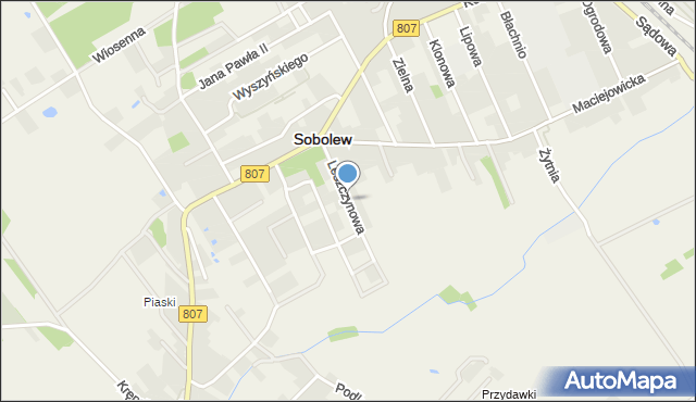 Sobolew powiat garwoliński, Leszczynowa, mapa Sobolew powiat garwoliński