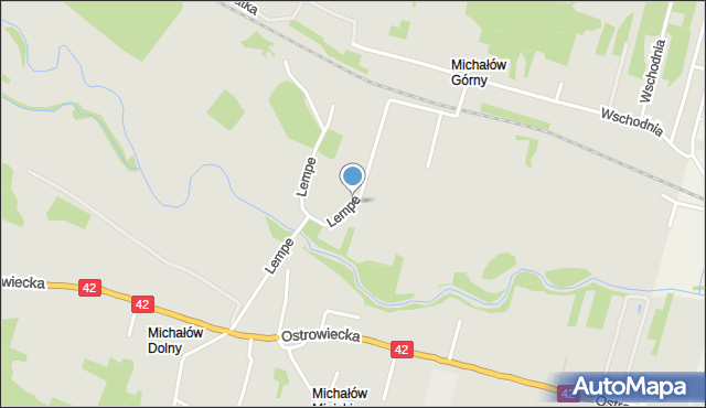 Starachowice, Lempe Fryderyka, mapa Starachowic