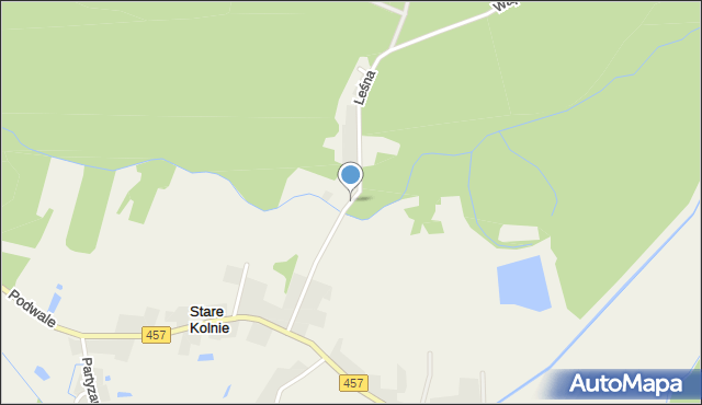 Stare Kolnie, Leśna, mapa Stare Kolnie